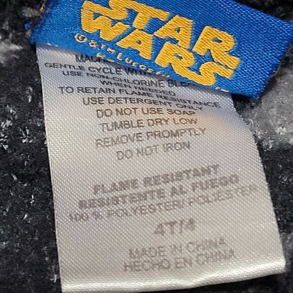 Star wars plush boys robe 4T/4 - Picture 3 of 3